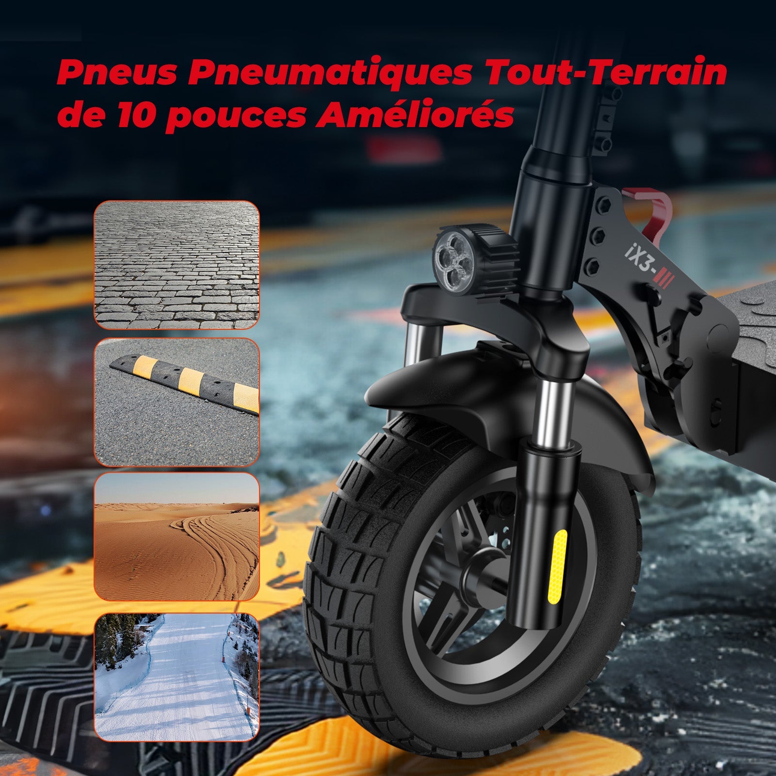 iScooter iX3 800W Trottinette électrique Tout Terrain