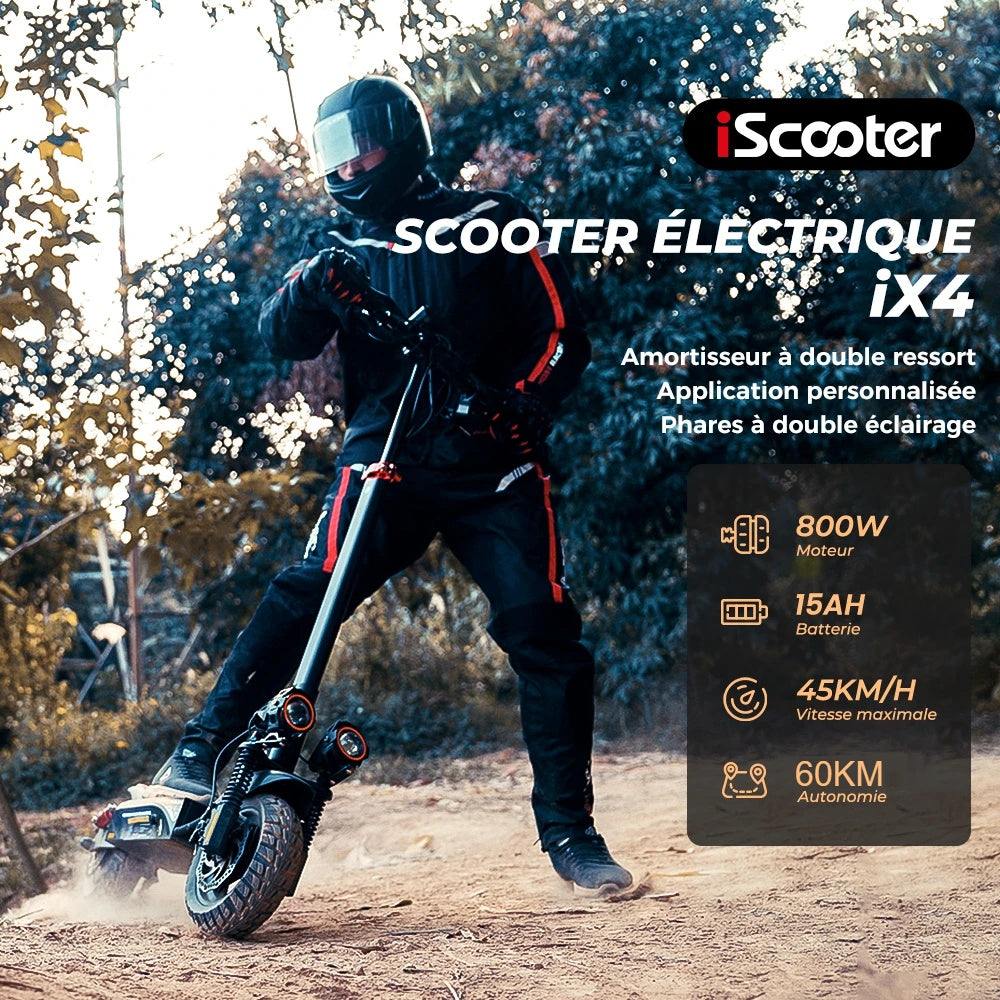 iScooter iX5S 1000W Trottinette Électrique Tout-Terrain