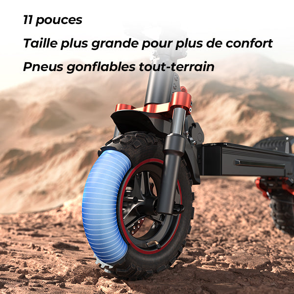 iScooter iX5S 1000W Trottinette Électrique Tout-Terrain – 25 km/h