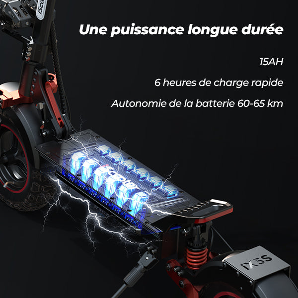 iScooter iX5S 1000W Trottinette Électrique Tout-Terrain – 25 km/h
