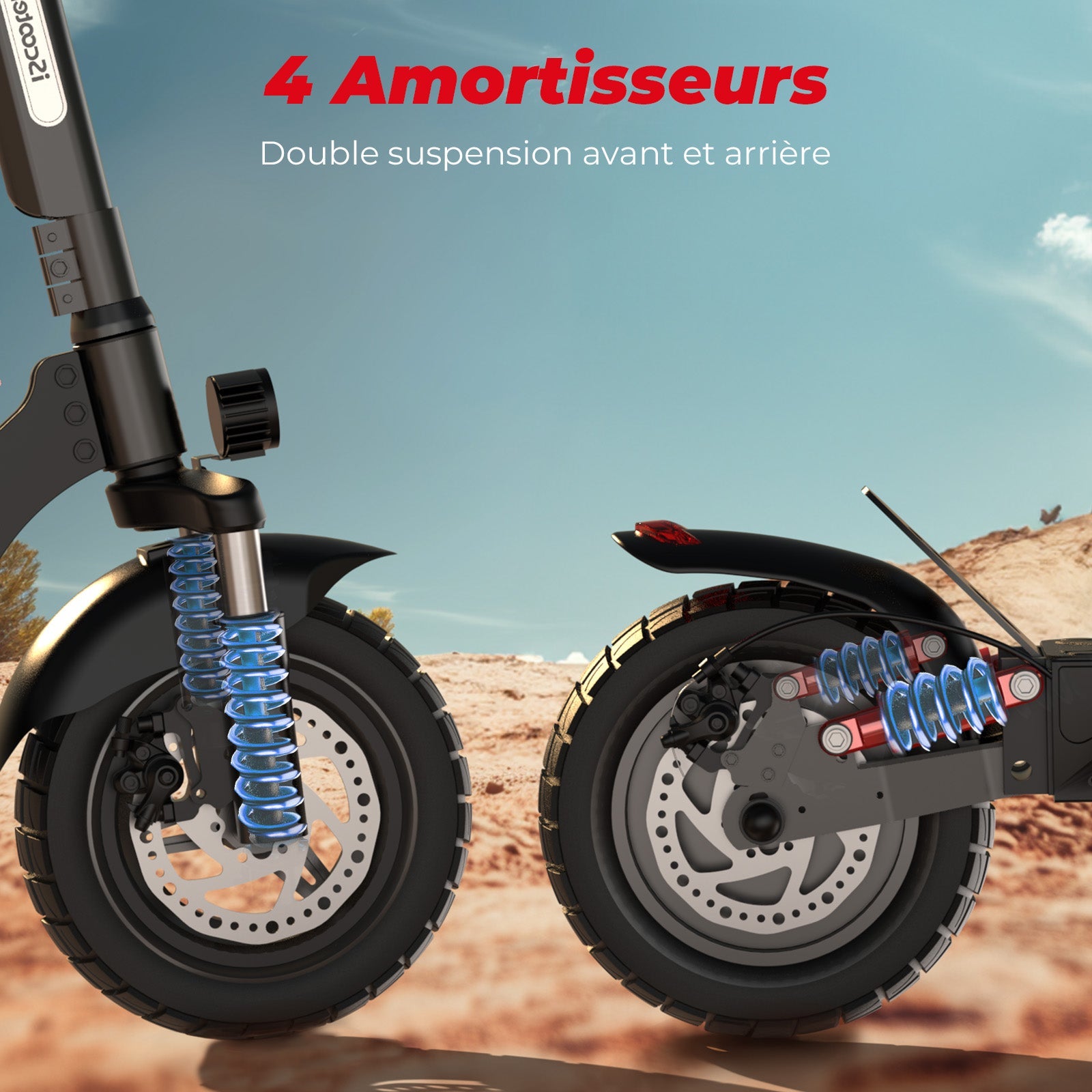 iScooter iX3 800W Trottinette électrique Tout Terrain