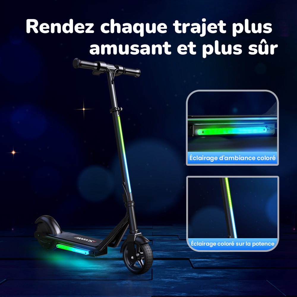 iScooter iK3Pro Trottinette électrique pour enfants avec hauteur réglable