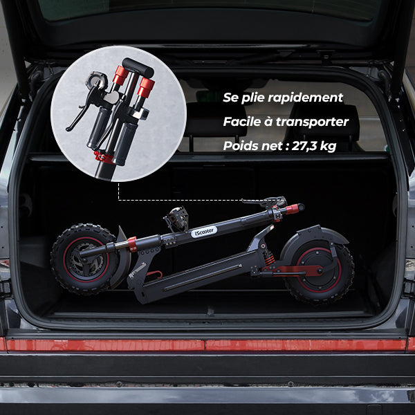 iScooter iX5S 1000W Trottinette Électrique Tout-Terrain – 25 km/h