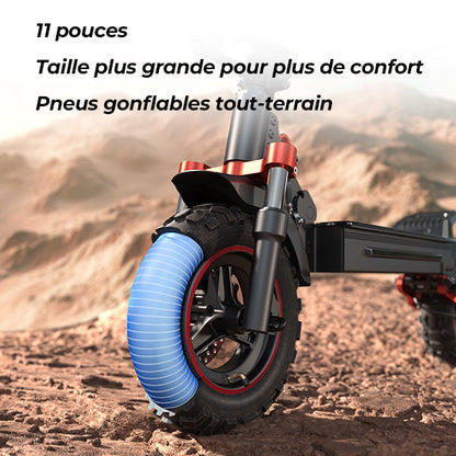 iScooter iX5S 1000W Trottinette Électrique Tout-Terrain – 25 km/h
