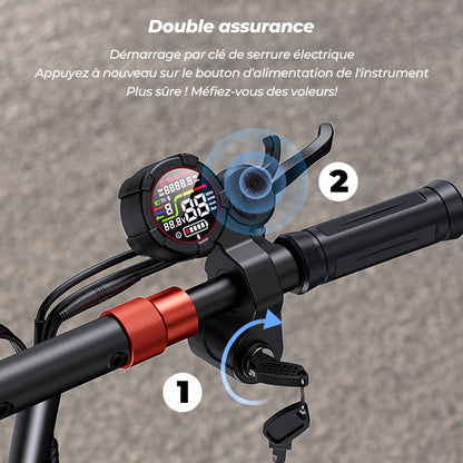 iScooter iX5S 1000W Trottinette Électrique Tout-Terrain – 25 km/h