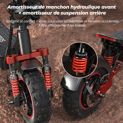 iScooter iX5S 1000W Trottinette Électrique Tout-Terrain – 25 km/h