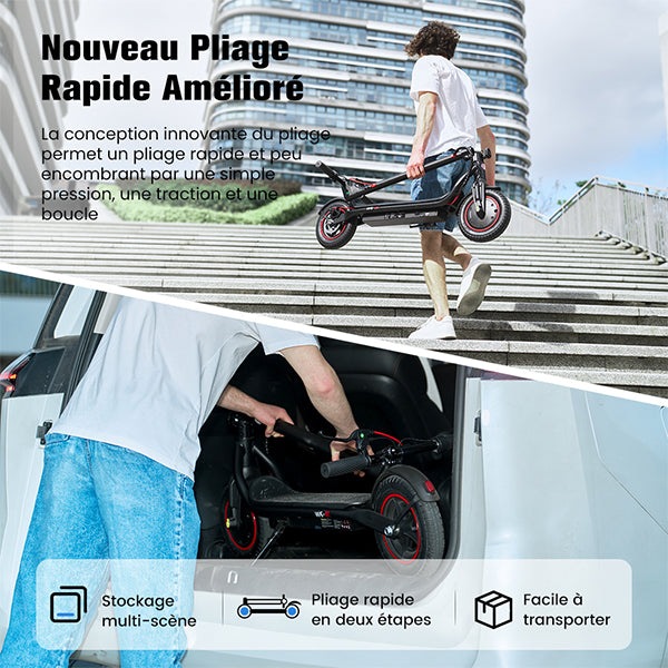 W6 500W Trottinette électrique – 25 km/h